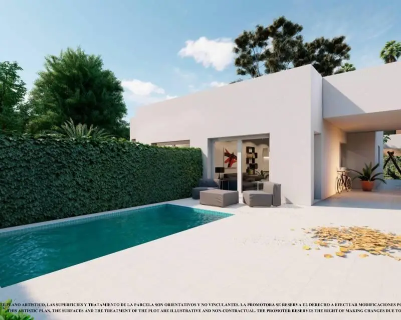 Villa Pareada Los Alcazares Nueva 2 Dormitorios Piscina Jardin