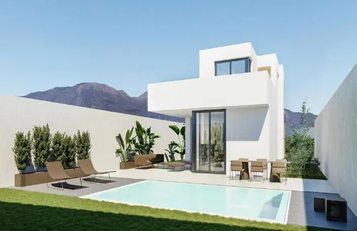 Villa 3 Dormitorios Polop Nueva Construccion Piscina Privada