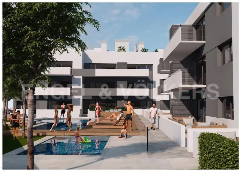 Apartamento en Cubelles cerca del mar con terraza y parking