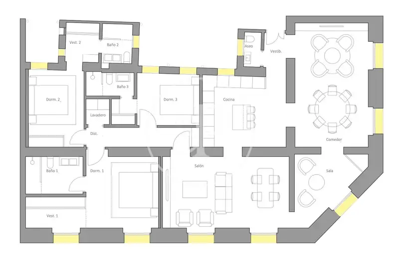 Piso 220m2 en Jerónimos, Reforma Integral, Finca Regia