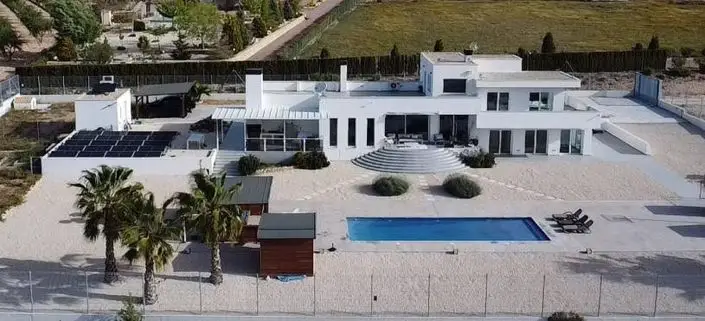 Villa Moderna 5 Dormitorios Sax Alicante Piscina Vistas