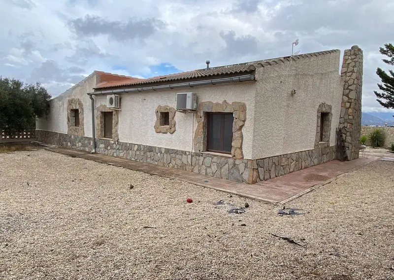 Finca Rural Sax 2 Dormitorios Garaje  Terreno Olivos Vistas Castillo
