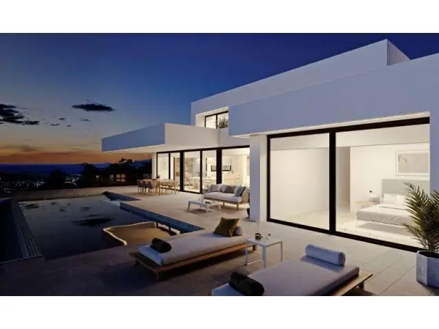 Villa Moderna en Cumbres del Sol con Vistas al Mar
