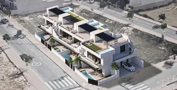 Bungalows en San Pedro del Pinatar con Piscina Privada