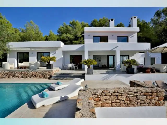 Villa Lujo 4 Dormitorios Ibiza Piscina Barbacoa Vistas Mar