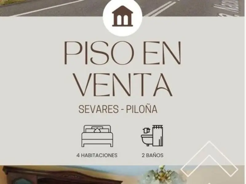 Piso en Sevares Asturias para reformar 100m2 4 dormitorios