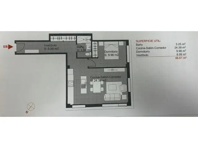 Apartamento Obra Nueva Guadalajara 46m2