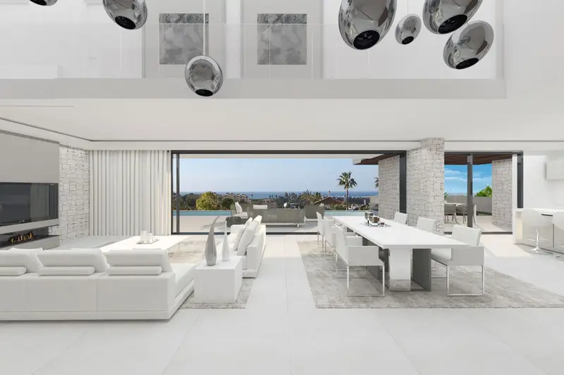 Chalet de Lujo en Estepona 4 Dormitorios Piscina Infinita Vistas al Mar