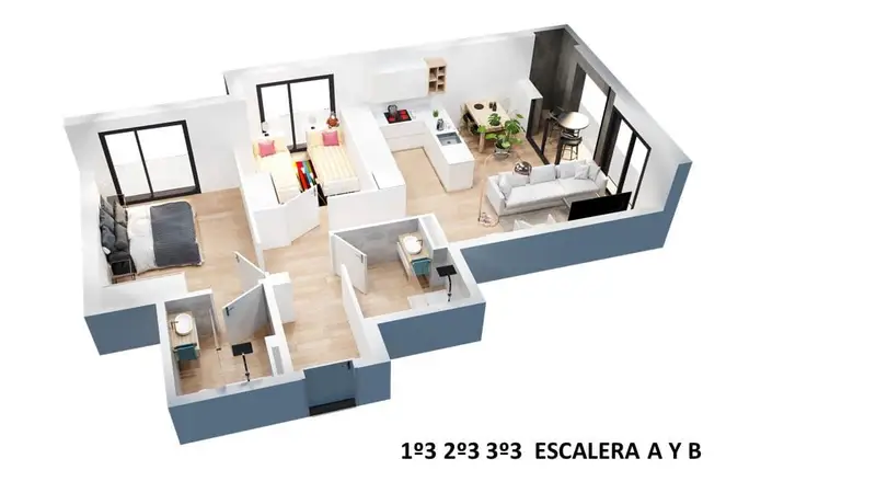 Atico en Pineda de Mar 2 habitaciones 2 baños Parking opcional