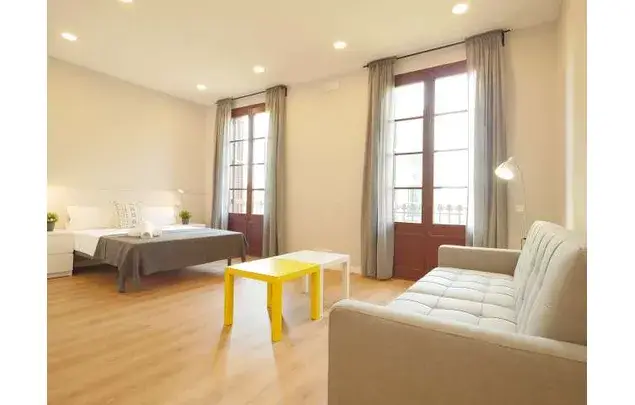 Estudio en Sants Barcelona con Balcon Privado