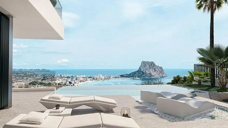Villa Moderna Calpe Vistas al Mar Complejo Alegria XII