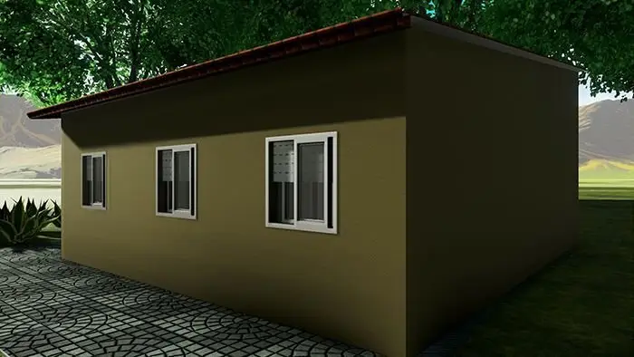 Casa Prefabricada 70m2 3 Dormitorios Modelo 70001