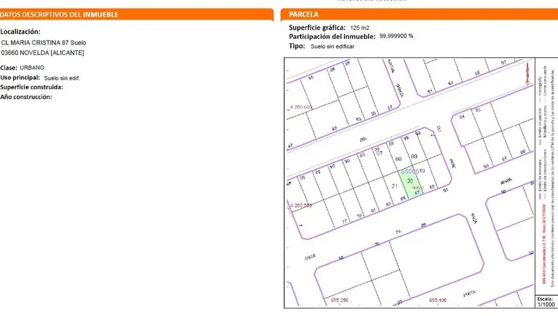 Solar Urbano en Venta Centro Novelda