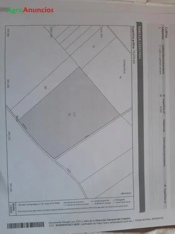 Venta  de Terreno de secano en Valladolid