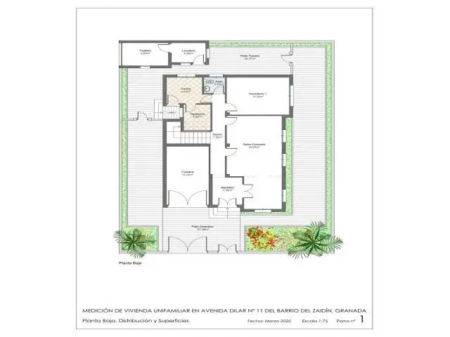 Casa en Venta en el Centro de Granada: 240m2, Jardin y Garaje
