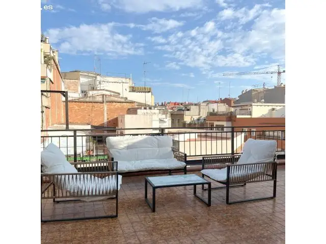 Atico Alquiler Temporal en El Guinardo 61m2 Terraza Amueblado