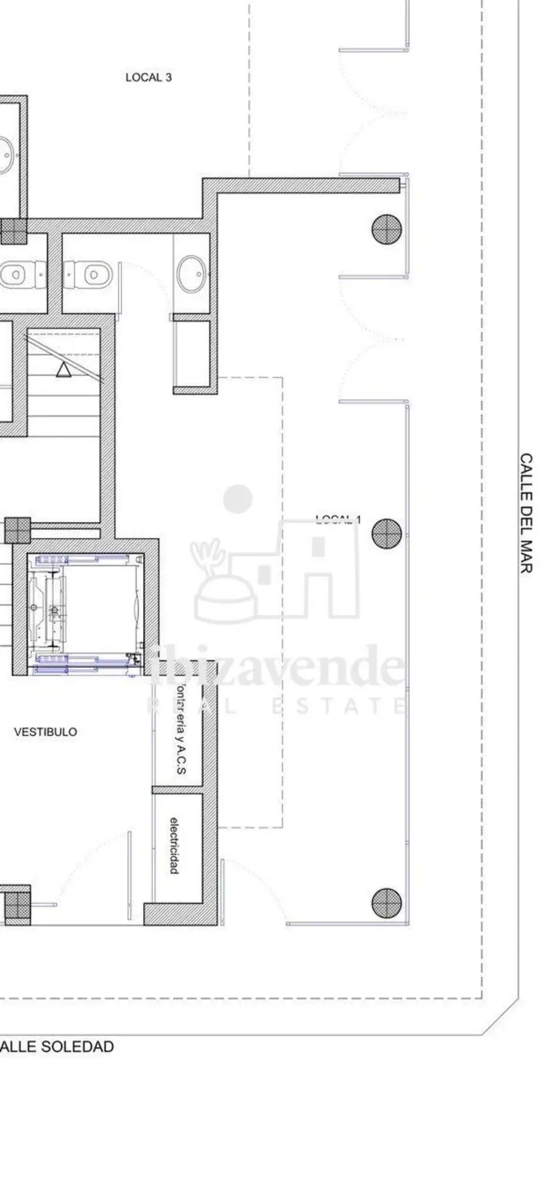 Local Comercial en San Antonio Ibiza 35m2 4 Escaparates