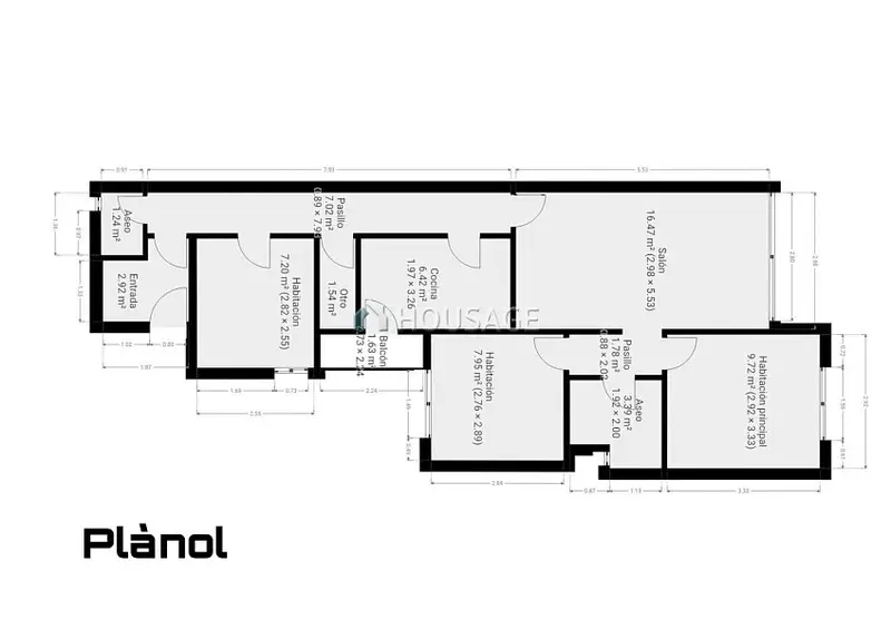 Piso en venta en Barcelona 3 habitaciones cerca metro L2
