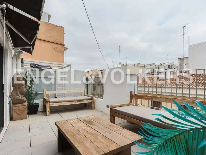 Atico Duplex Amueblado en Valencia Centro Plaza Virgen
