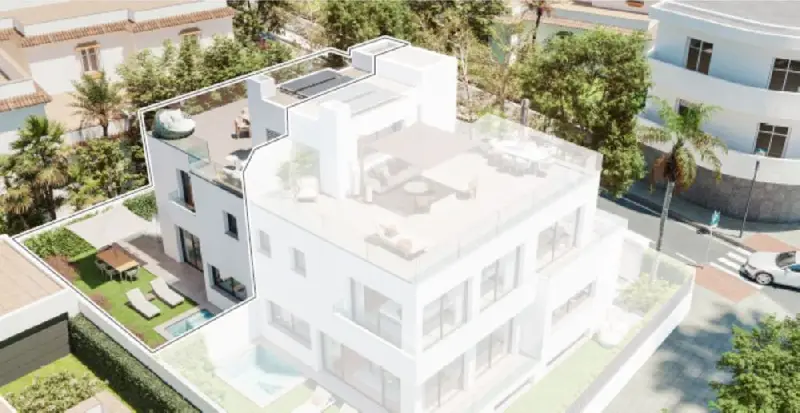Chalet en Pedregalejo Malaga con Garaje y Piscina