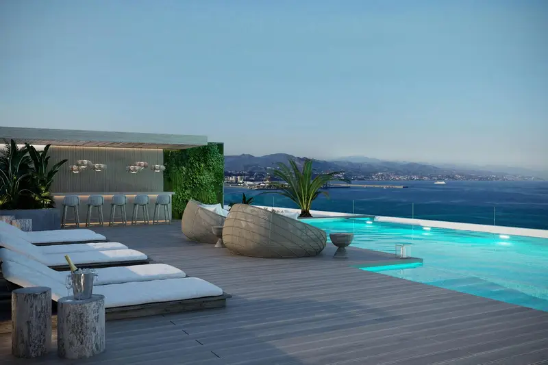 Apartamento de Lujo en Primera Linea de Playa Malaga 4 Dormitorios