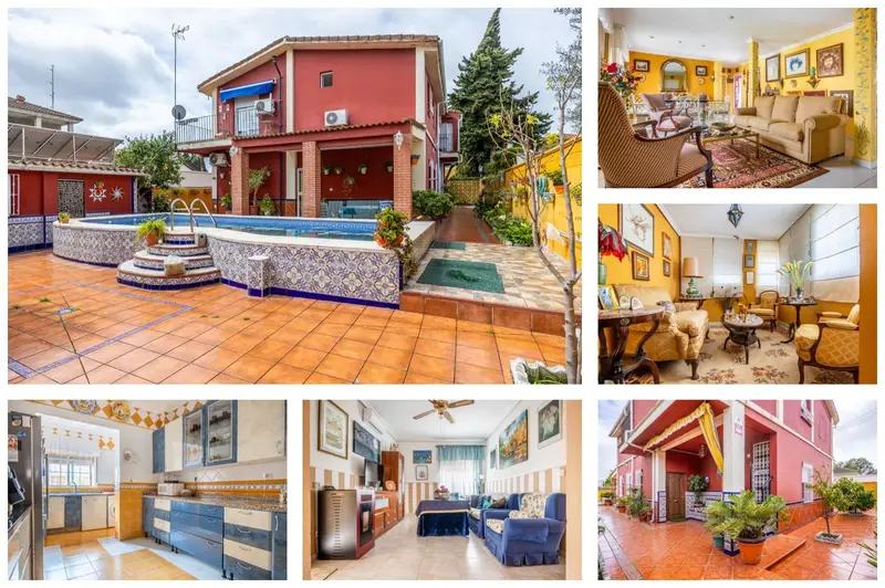 Chalet Independiente en Tomares con 2 Viviendas y Piscina