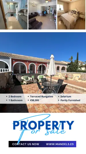 Bungalow 2 Dormitorios Sierra Golf Murcia Jardin Terraza Parking Cerca Campo Golf