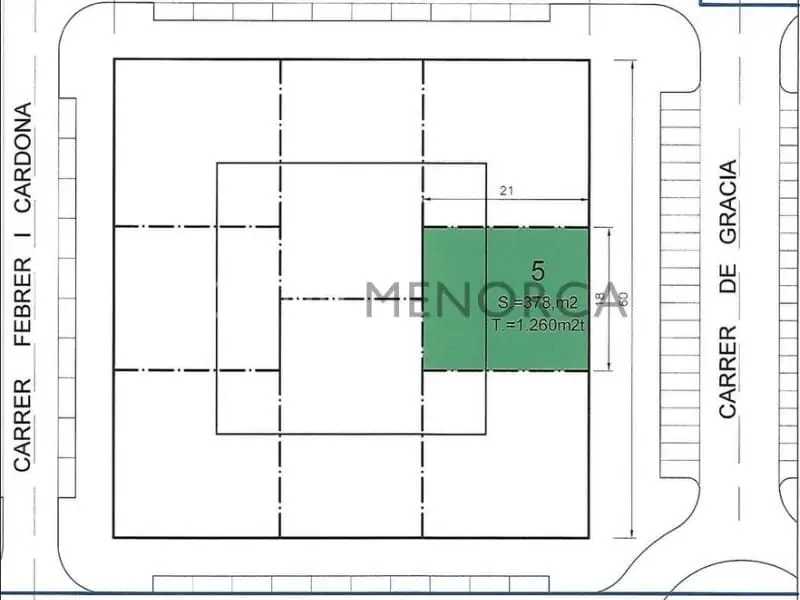 Solar en venta Mahón Menorca 1260m2 edificables