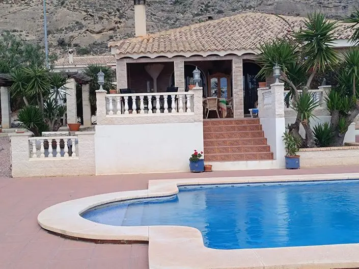 Villa 3 Dormitorios Fortuna Murcia Piscina Vistas Montaña