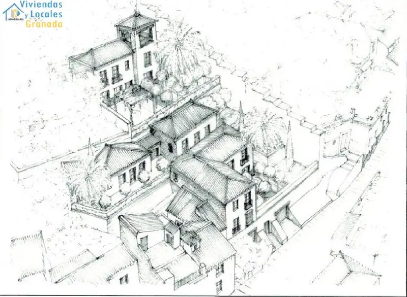Venta Terreno en Albaicin Granada para construir dos casas con vistas Alhambra