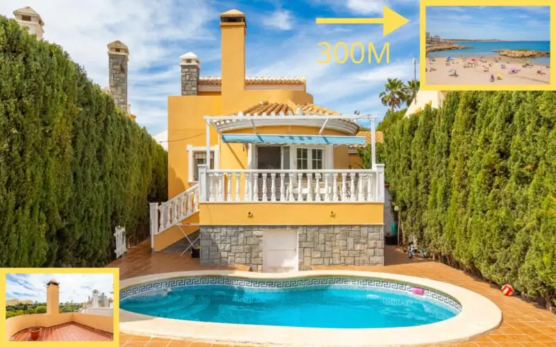 Villa 4 Dormitorios Orihuela Costa Piscina Privada Cerca Playa