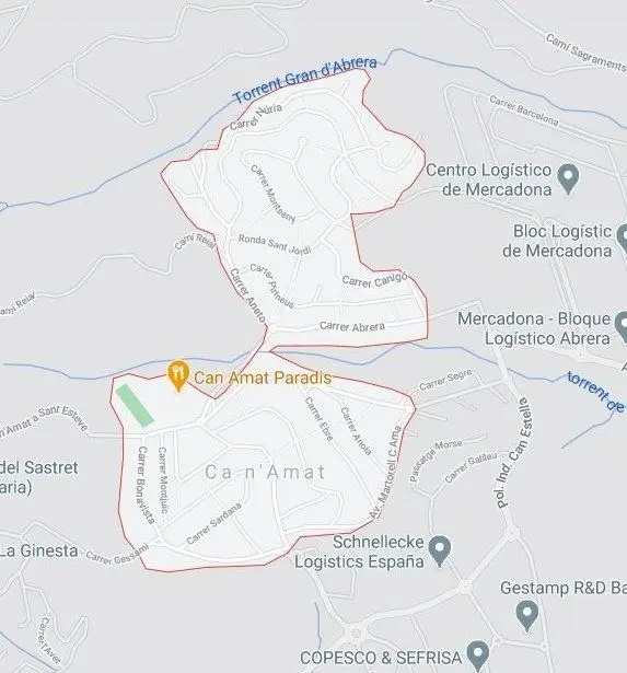 Venta Solar Can Amat Abrera 545m2 Cerca Zona Comercial