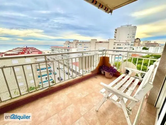 Apartamento en Playa Gandia 2 dormitorios 2 baños terraza vistas al mar