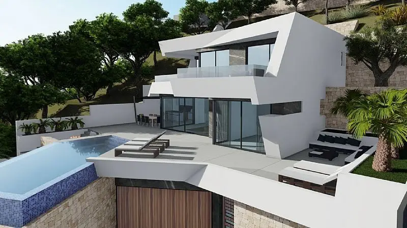Villa Moderna Calpe Impresionantes Vistas al Mar