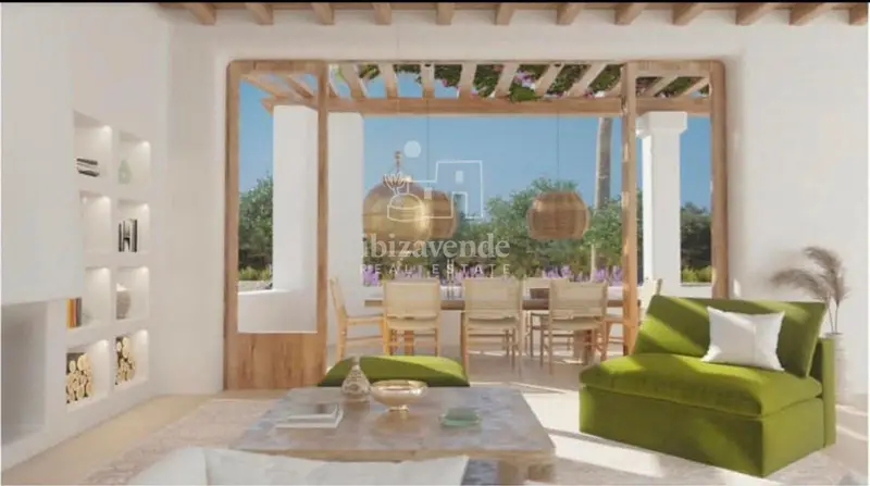 Solar con Licencia en Jesús Ibiza Villa Moderna Piscina