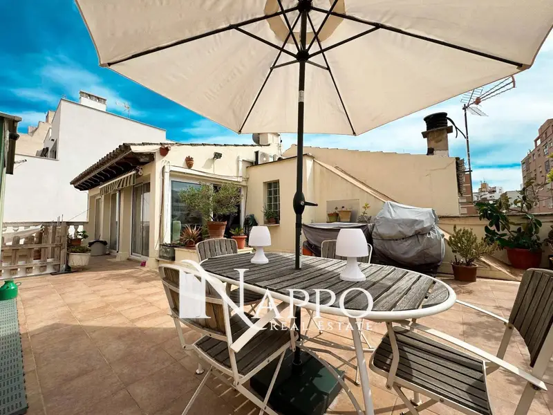 Atico en Palma con terraza de 120m2 y vistas Plaza de Toros