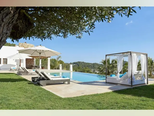 Casa Villa 4 Dormitorios Ibiza Alquiler Familia Piscina Sauna Jacuzzi