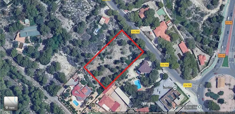 Venta Terreno con Jardin en Coblanca Benidorm