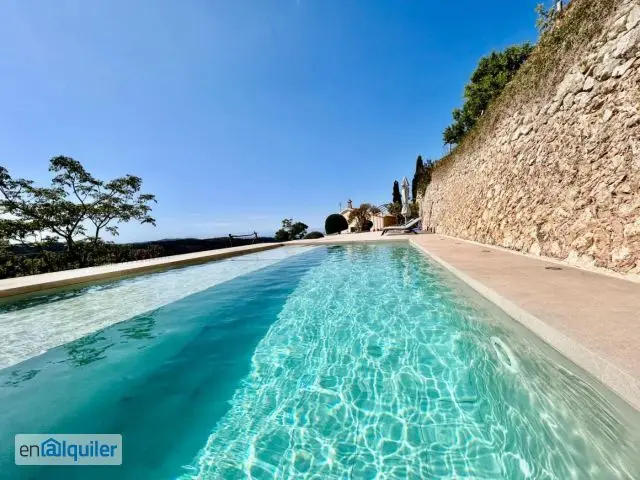 Alquiler casa piscina y terraza Puigpunyent
