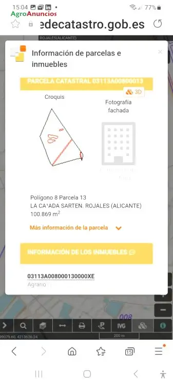 Venta Terreno 172650m2 Alicante Cerca Torrevieja