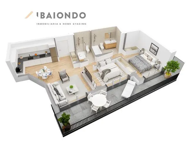 Venta Piso 2 habitaciones Eibar Terraza Estacion Tren