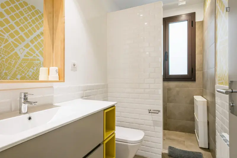 Habitacion Doble en Apartamento Moderno en L Eixample