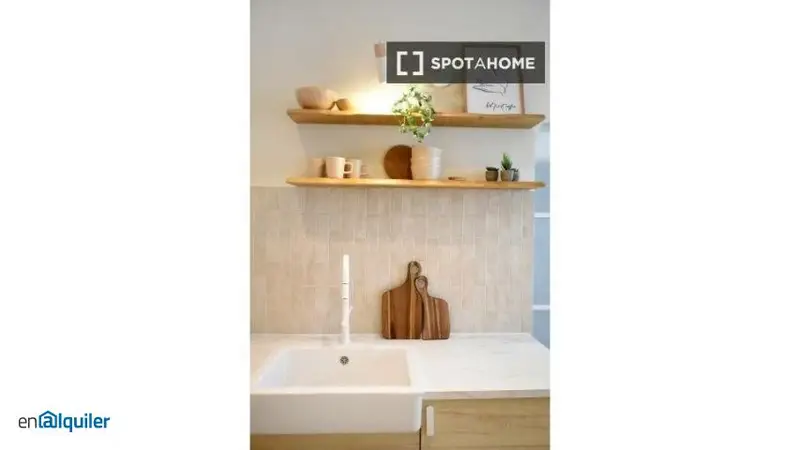 Apartamento 1 Dormitorio Madrid Amueblado Cocina Equipada