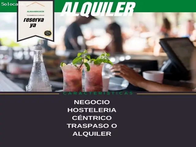 Local En Traspaso O Alquiler En Pleno Funcionamiento. Pleno Centro De Almansa