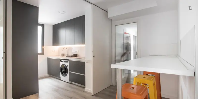Habitacion Doble Coliving Ramblas Gym Terraza Coworking