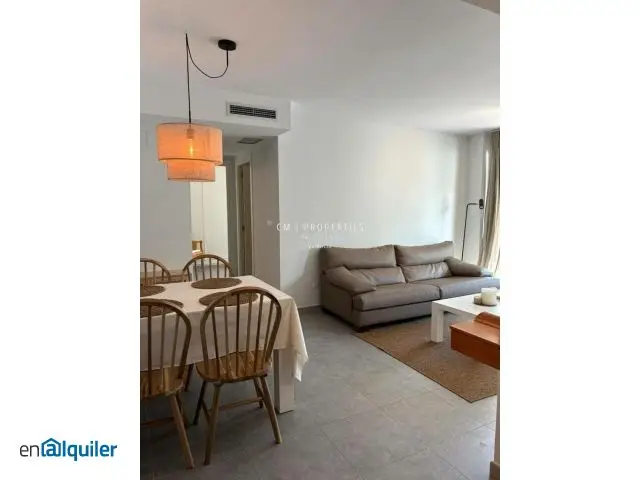 Alquiler piso amueblado Moncofa: vistas al mar, piscina y terraza