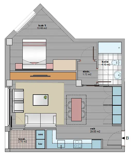 Moderna Vivienda a Estrenar en Cruces 1 Dormitorio Trastero Incluido
