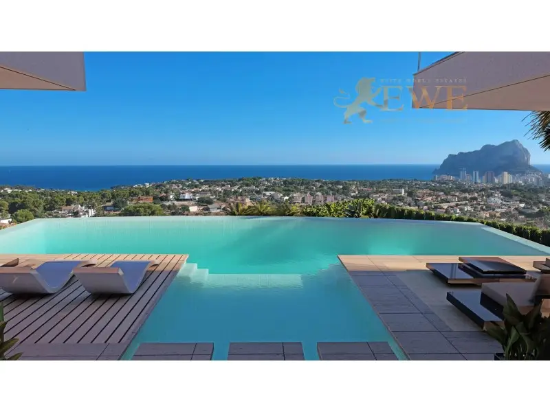 Venta Chalet Lujoso Calpe Vistas Panoramicas Mar Piscina Infinity
