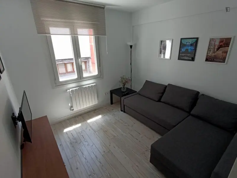 Habitación grande en piso de 4 habitaciones y dos baños.