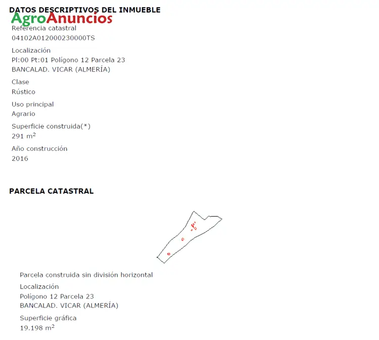 Venta  de Finca para invernadero en Almería